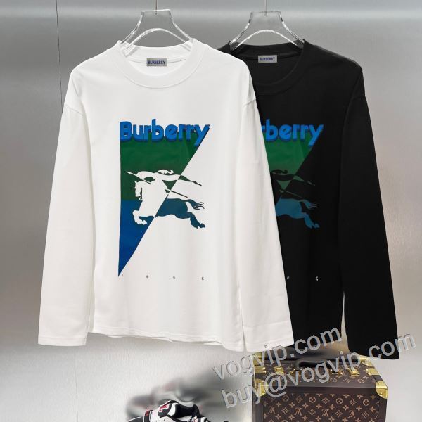 バーバリーコピー 2026爆買い定番人気 CTSBU025 長袖Tシャツ 2色可選 個性派