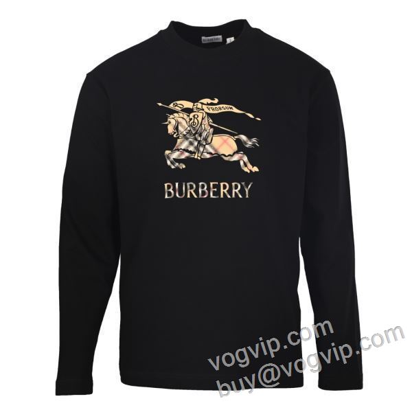 一味違うケーブル編みが魅力満点 バーバリー偽物ブランド CTSBU030 長袖Tシャツ 2026超激得新作登場