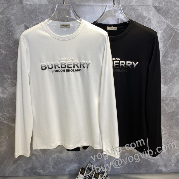 2026超激得新作登場 バーバリースーパーコピー CTSBU031 贈り物にも◎ 長袖Tシャツ 2色可選