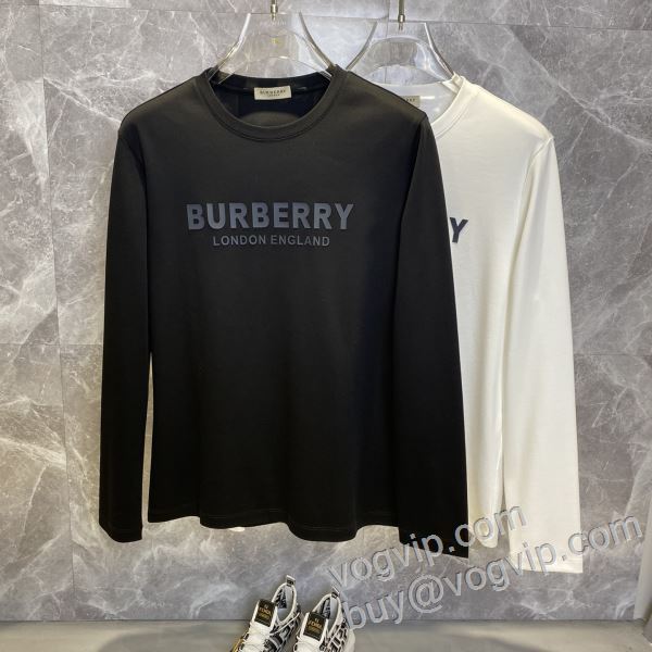 高級感溢れるデザイン 長袖Tシャツ 2色可選 バーバリーブランドスーパーコピー 2026超激得新作登場 CTSBU032