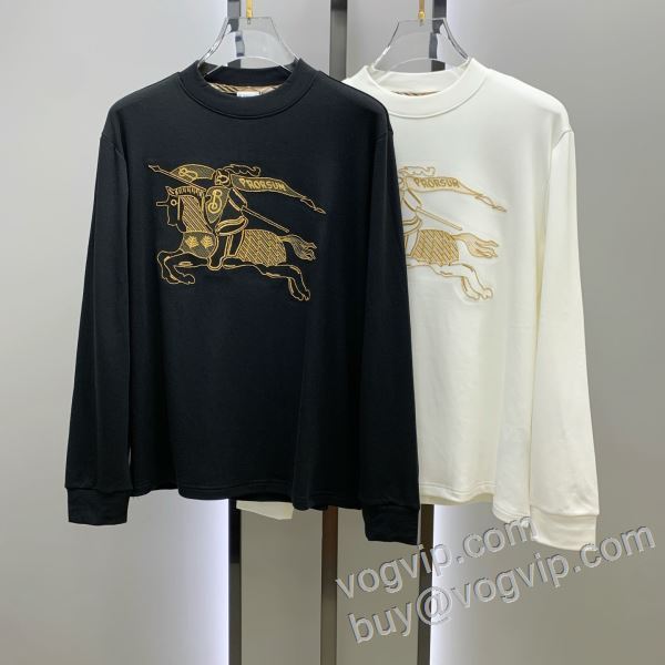バーバリースーパーコピー信用できるサイト 2026激安大特価新品 CTSBU037 長袖Tシャツ 2色可選 スタイルアップ効果