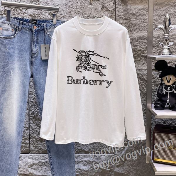 2026激安大特価新品 CTSBU040 長袖Tシャツ 2色可選 バーバリースーパーコピー 優良サイト 高級感を引き立てる