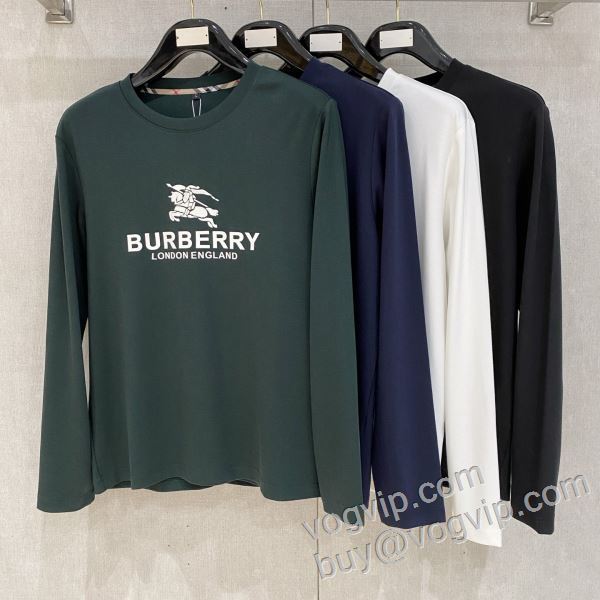 バーバリーブランドコピー 2026秋冬季新作 CTSBU045 長袖Tシャツ 4色可選 落ち着いた感覚