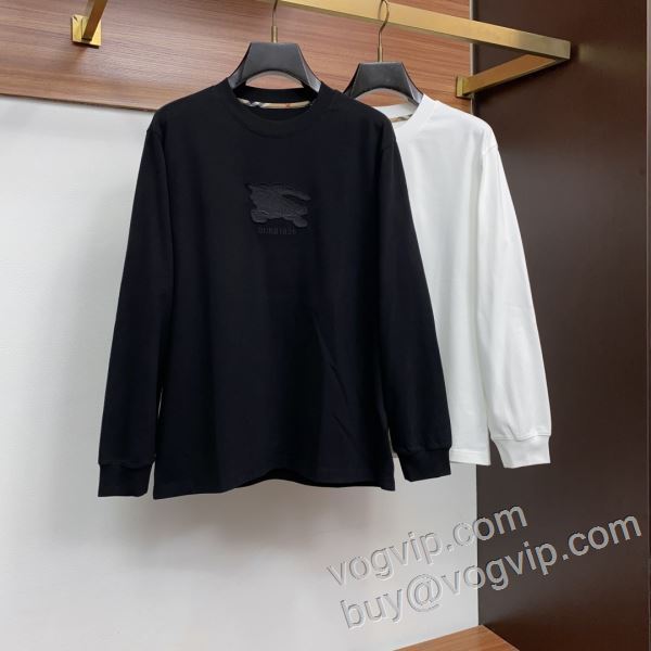 超目玉 バーバリーブランド 偽物 通販 2026数量限定爆買い CTSBU049 長袖Tシャツ 2色可選