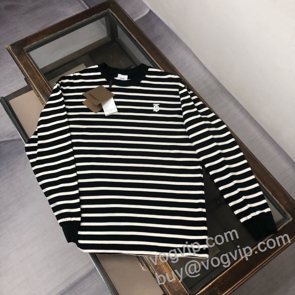 ファッション 人気 バーバリーコピーブランド CTSBU051 長袖Tシャツ 2色可選 2026数量限定爆買い