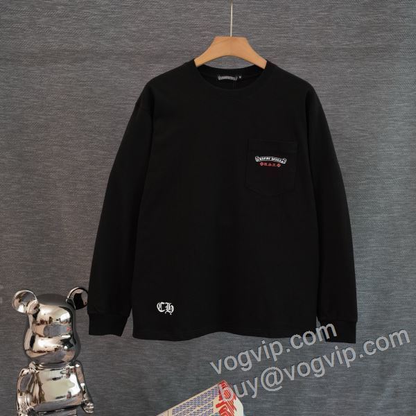 クロムハーツブランド 偽物 通販 2026秋冬季超人気 CTSCHR005 長袖Tシャツ 実用性に溢れるアイテム