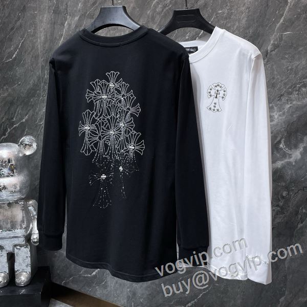 2026最新入荷 クロムハーツブランドスーパーコピー CTSCHR010 ショートパンツ 確定となる上品 長袖Tシャツ 2色可選
