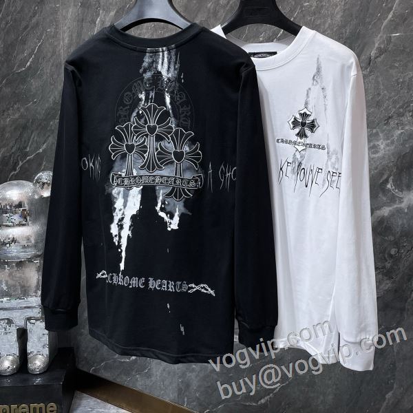 2026HOT品質保証 クロムハーツスーパーコピー CTSCHR014 長袖Tシャツ 2色可選 セレブ愛用の超人気商品