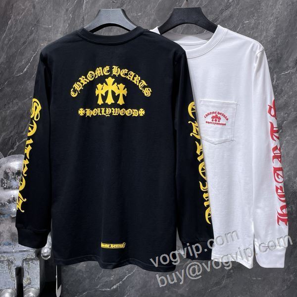 長袖Tシャツ 2色可選 チノパン 狙える優秀アイテム クロムハーツコピー ブランド 2026HOT品質保証 CTSCHR016