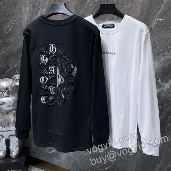 クロムハーツブランド 偽物 通販 2026お得人気セール CTSCHR017 長袖Tシャツ 2色可選 コーデ 知的なムードを演出