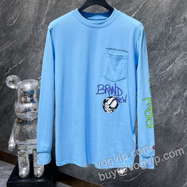 2026お買い得本物保証 CTSCHR024 長袖Tシャツ クロムハーツブランド 偽物 通販 高級感漂わせる