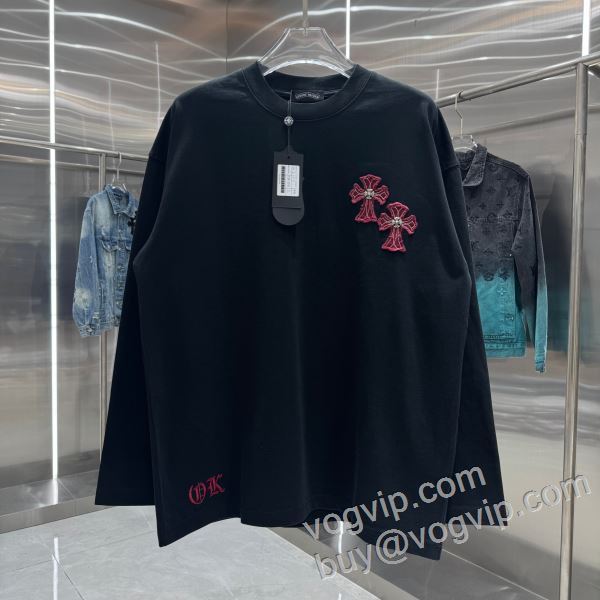 変わらない人気を誇る クロムハーツ高品質なスーパーコピー商品 CTSCHR047 長袖Tシャツ 2色可選 2026品質保証定番人気