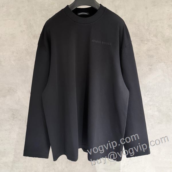 クロムハーツスーパーコピー 2026限定セール品質保証 CTSCHR057 長袖Tシャツ 2色可選 高級感ある