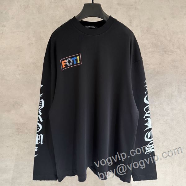 2026最安値高品質 クロムハーツスーパーコピー 激安 人気ブランド CTSCHR066 長袖Tシャツ 2色可選