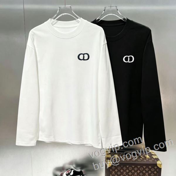 ディオールブランドコピー 2026秋冬季超人気 CTSDIOR001 長袖Tシャツ 2色可選 2年以上連続１位獲得