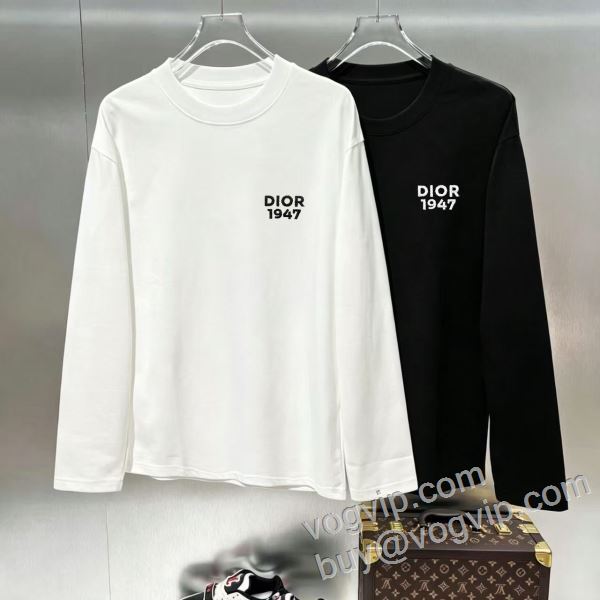 2026秋冬季超人気 ディオールスーパーコピー CTSDIOR002 海外限定ライン 長袖Tシャツ 2色可選
