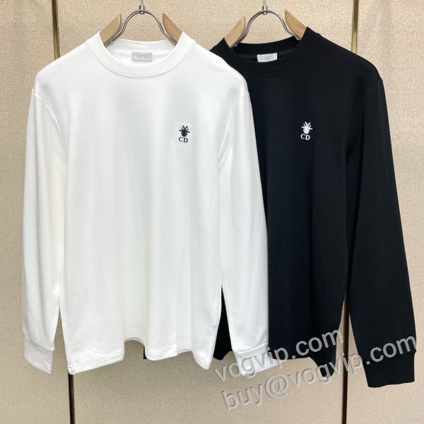 上品に着こなせ ディオールコピー CTSDIOR003 長袖Tシャツ 2色可選 2026秋冬季超人気