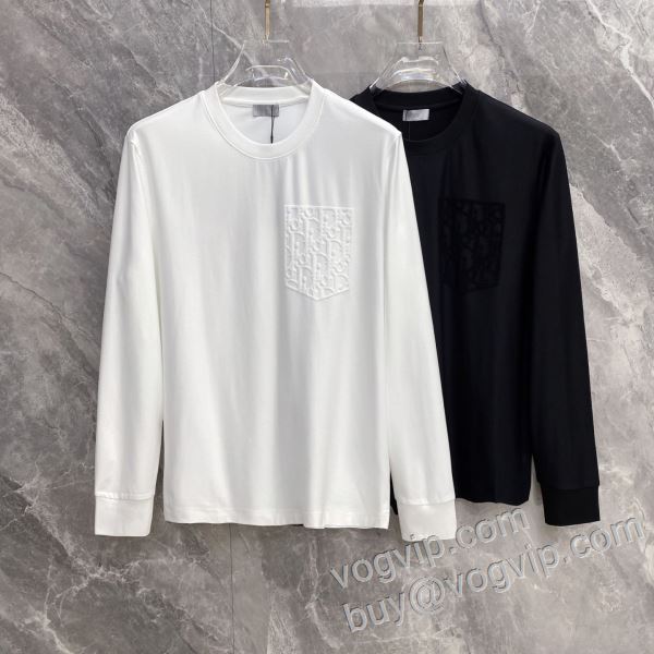 長袖Tシャツ 2色可選 早くも完売している ディオールコピー ブランド 2026秋冬季超人気 CTSDIOR004