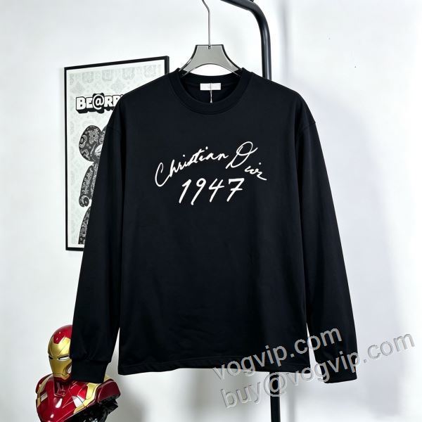 一番人気の新作はこれ ディオールブランドコピー CTSDIOR011 長袖Tシャツ 2色可選 2026お得100%新品