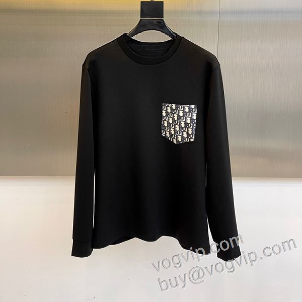日本未入荷モデル ディオールブランドコピー 2026お買い得高品質 CTSDIOR013 長袖Tシャツ 2色可選