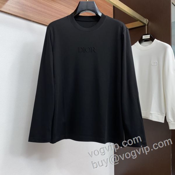 長袖Tシャツ 活用できるアイテム 4色可選 ディオールコピー ブランド 2026お買い得高品質 CTSDIOR016
