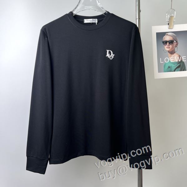 ディオールスーパーコピー 激安 2026爆買い定番人気 CTSDIOR017 長袖Tシャツ 4色可選 機能性も備えたアイテム