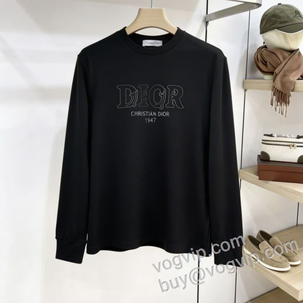 落ち着いた質感 ディオール偽物ブランド CTSDIOR019 長袖Tシャツ 4色可選 2026爆買い定番人気