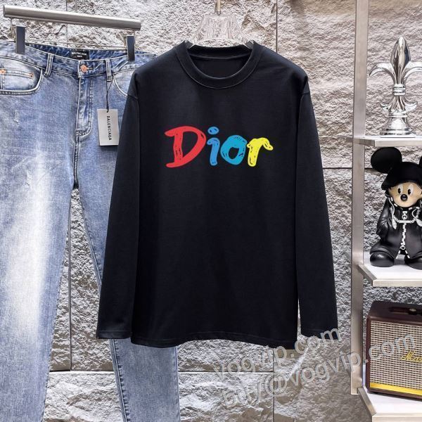 2026驚きの破格値安い ディオールブランドコピー CTSDIOR022 高級感漂わせる 長袖Tシャツ 2色可選