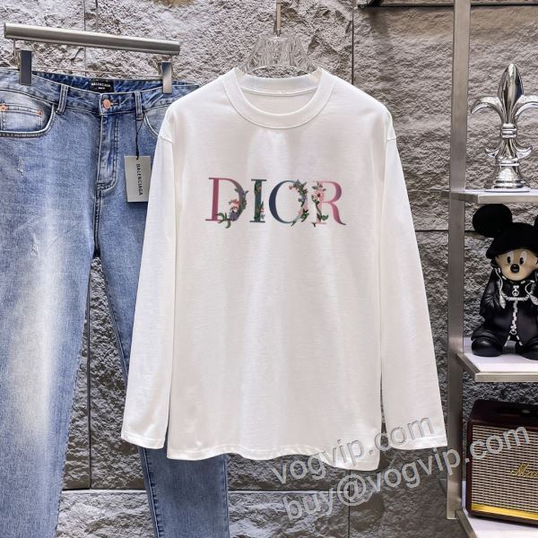 2026秋のお出かけに最適 ディオール業界高品質スーパーコピー CTSDIOR026 長袖Tシャツ 2色可選