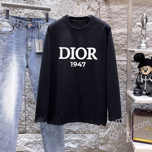 ディオールコピー 商品 販売 2026秋冬季新作 CTSDIOR029 長袖Tシャツ 2色可選 機能性?耐久性抜群