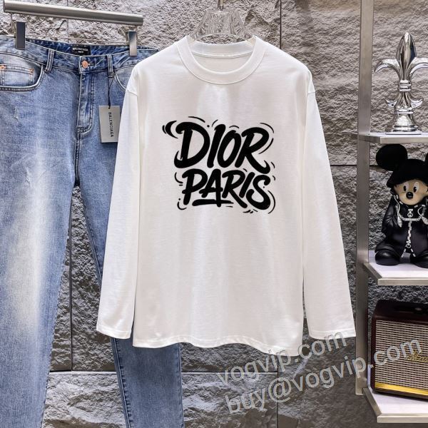 2026秋冬季新作 ディオール高品質なスーパーコピー商品 柔らかな質感 CTSDIOR030 長袖Tシャツ 2色可選