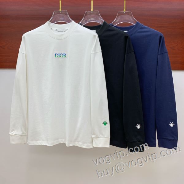 長袖Tシャツ 人気 ランキング 3色可選 ディオールブランドコピー 2026秋冬季新作 CTSDIOR032