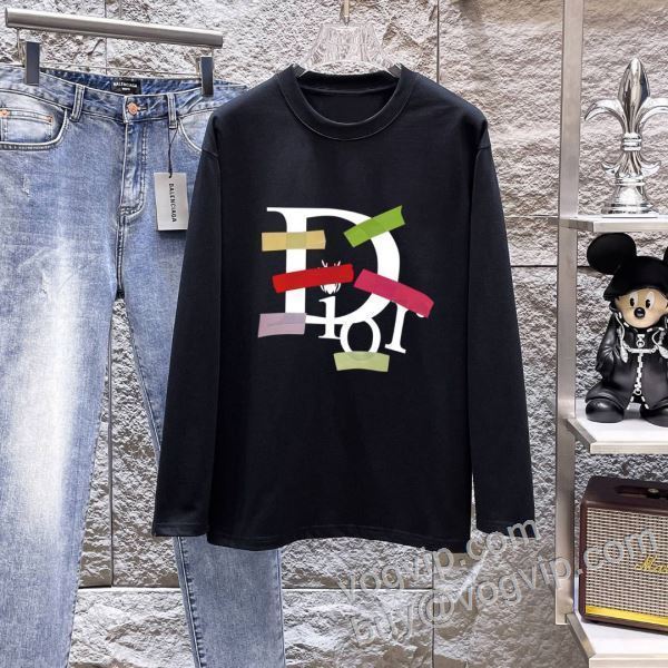 売れ筋のいい ディオールコピー ブランド CTSDIOR035 長袖Tシャツ 2色可選 2026数量限定100%新品