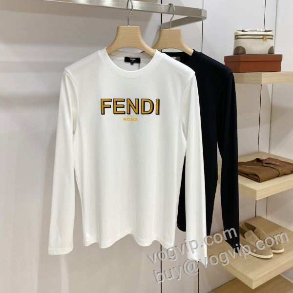 2026秋冬季超人気 フェンディ スーパーコピー CTSFEN002 高品質 人気 長袖Tシャツ 2色可選