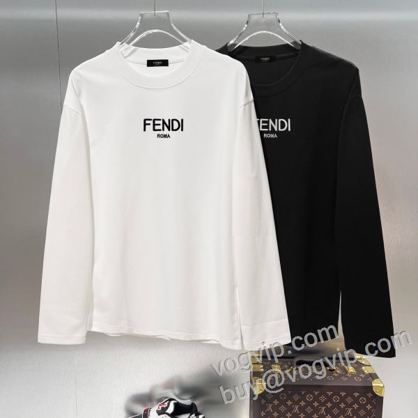高級感ある フェンディ コピー CTSFEN003 長袖Tシャツ 2色可選 2026秋冬季超人気