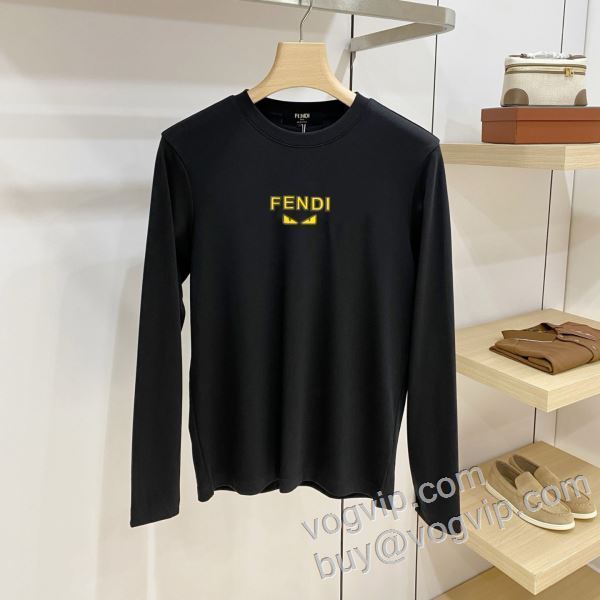 長袖Tシャツ フェンディ コピー ブランド 2026秋冬季超人気 CTSFEN004 3色可選 綺麗に決まるフォルム！
