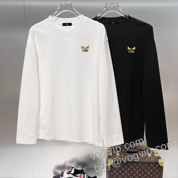 2026年モデル入荷 フェンディ スーパーコピー 激安 CTSFEN006 長袖Tシャツ 2色可選 人気商品登場