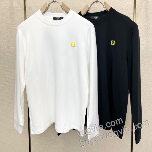 2026激安大特価爆買い フェンディ ブランドコピー通販優良店 CTSFEN029 高級感ある 長袖Tシャツ 2色可選