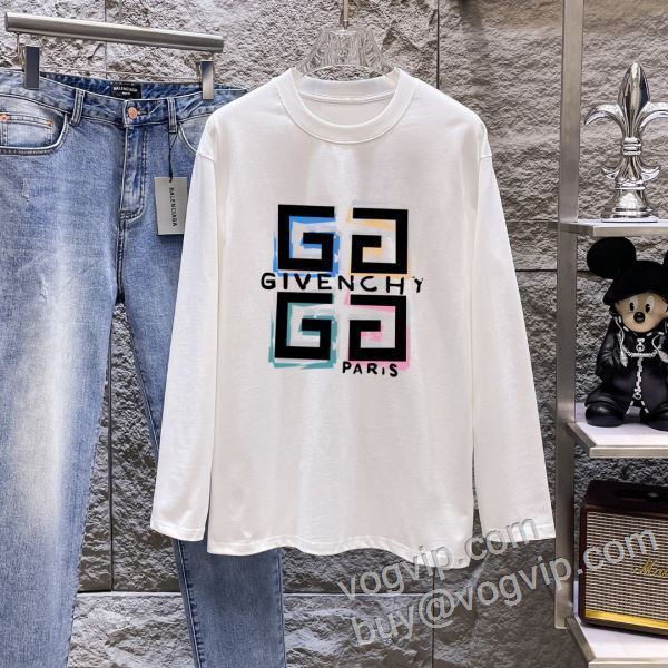 コーデ 知的なムードを演出 ジバンシィ コピーブランド CTSGVC007 長袖Tシャツ 2色可選 2026新作入荷品質保証