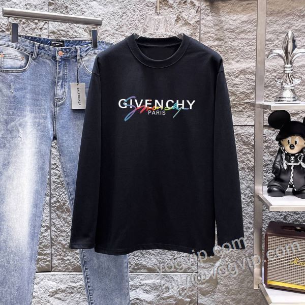 柔らかな質感 ジバンシィ 偽物ブランド CTSGVC019 長袖Tシャツ 2色可選 2026品質保証豊富な