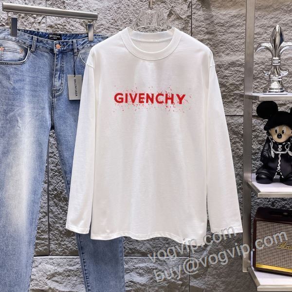 長袖Tシャツ 売れ筋のいい 2色可選 ジバンシィ GIVENCHY 2026驚きの破格値新品 CTSGVC024 VOGコピー