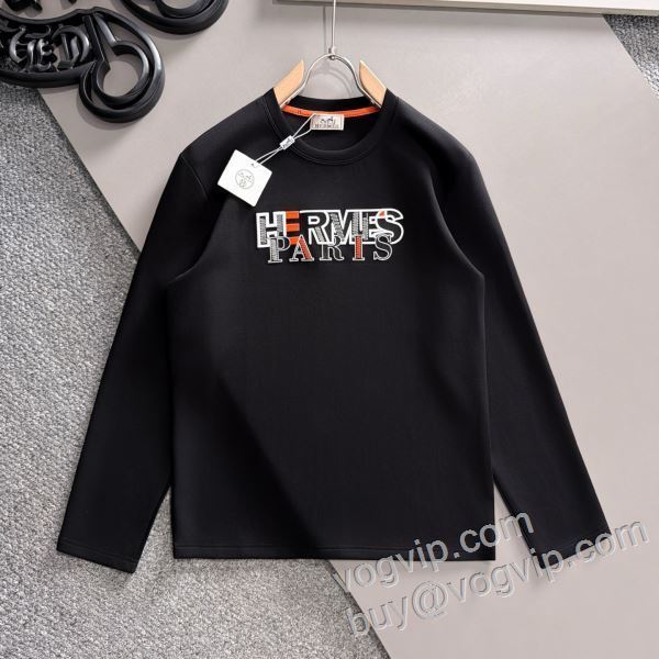 エルメス ブランドコピー 2026品質保証定番 CTSHE001 長袖Tシャツ 2色可選 人気激売れ