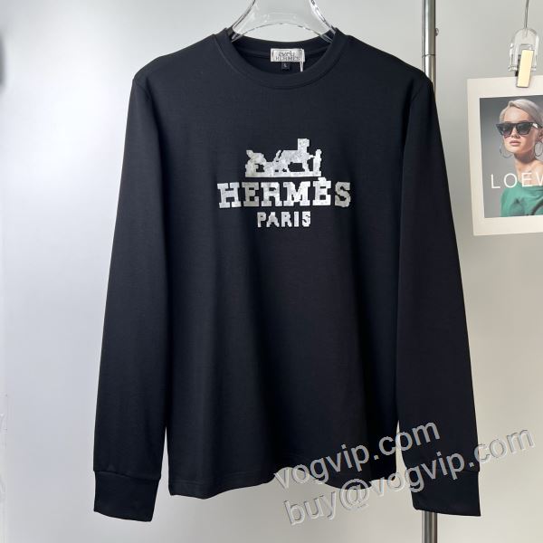 2026秋冬季超人気 エルメス コピーブランド CTSHE018 長袖Tシャツ 4色可選 超レア
