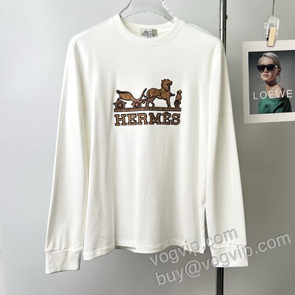 2026年モデル入荷 エルメス ブランドコピー CTSHE022 長袖Tシャツ 4色可選 超人気美品◆
