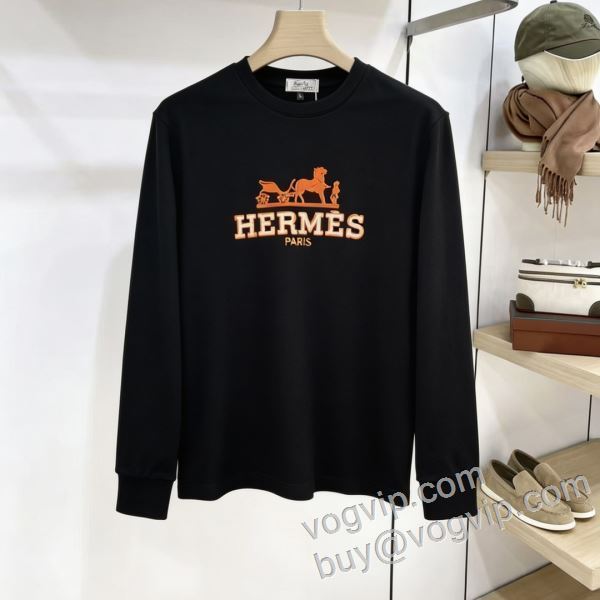 存在感◎ エルメス スーパーコピー n級品 CTSHE024 長袖Tシャツ 4色可選 2026年モデル入荷