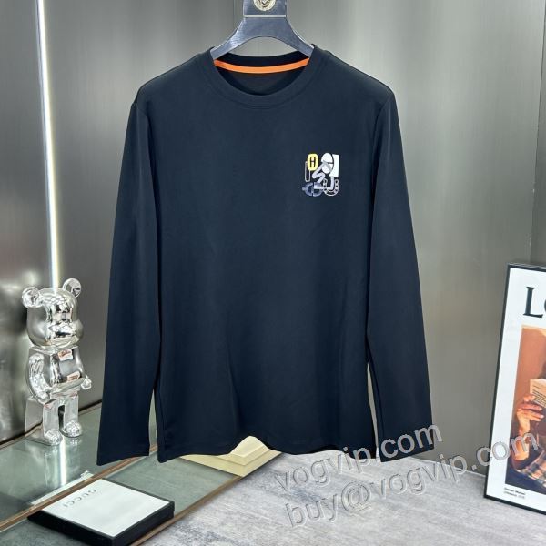 長袖Tシャツ ファション性の高い 3色可選 エルメス コピー 2026お買い得高品質 CTSHE032