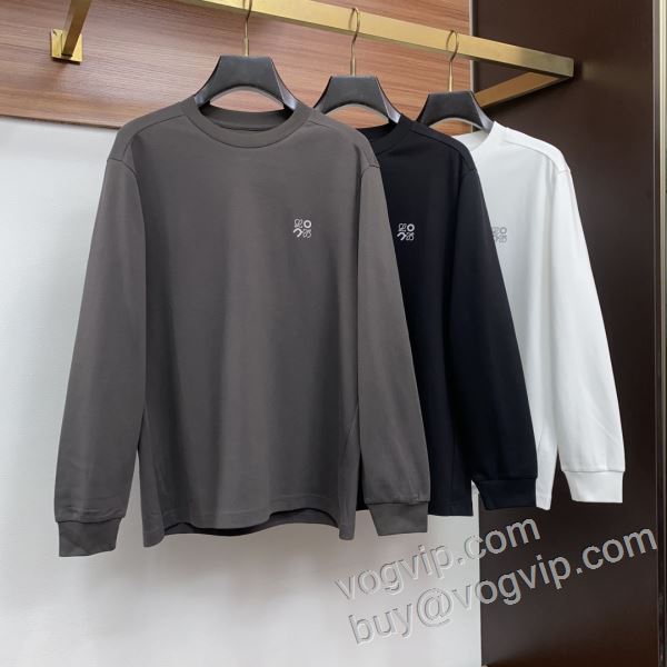 大人気再登場 ロエベ スーパーコピー 2026お買い得高品質 CTSLOE009 長袖Tシャツ 3色可選