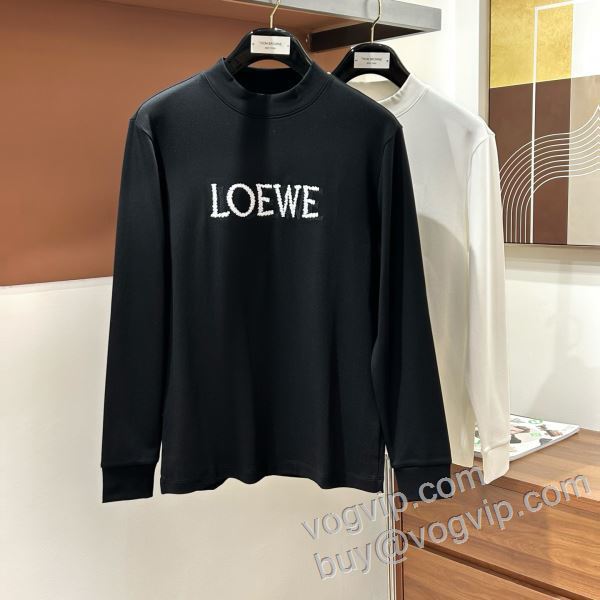 2026お買い得高品質 ロエベ ブランドスーパーコピー CTSLOE010 長袖Tシャツ 2色可選 目玉商品