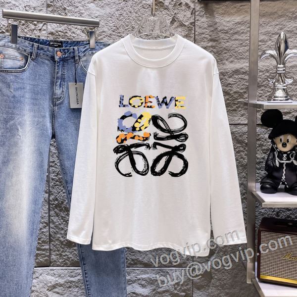2026激安大特価低価 ロエベ ブランドコピー 愛らしさ抜群！ CTSLOE022 長袖Tシャツ 2色可選