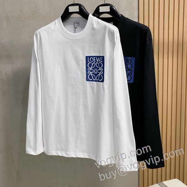 2026品質保証新作 ロエベ 高品質なスーパーコピー商品 CTSLOE026 長袖Tシャツ 2色可選
